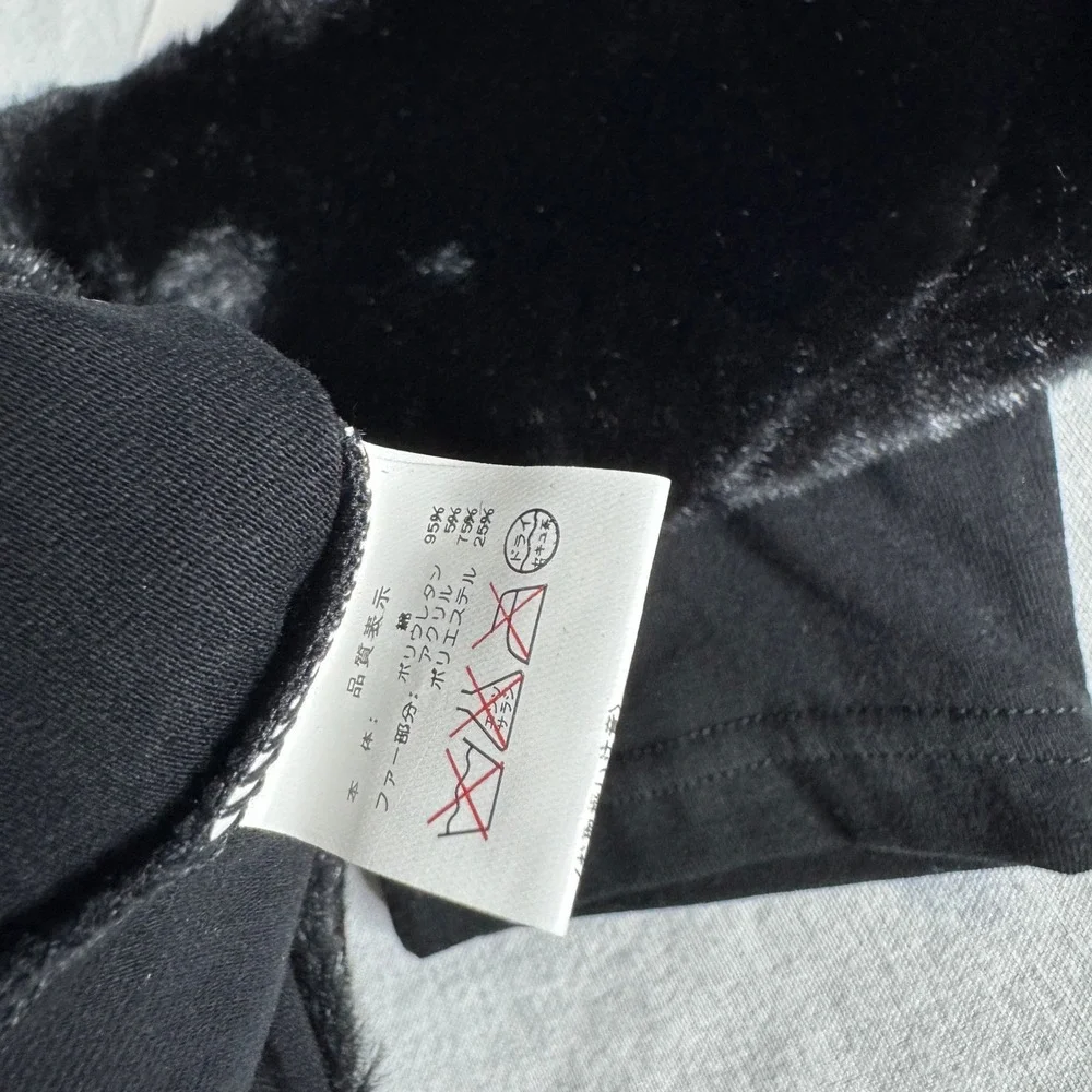 Black Faux Fur Boot Cuffs Leg Warmers Winter Boot Toppers Womens NWT NEW